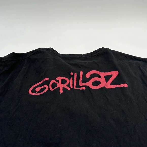 Gildan Shirt Mens 2XL Black Short Sleeve The Gorillaz Graphic Art Geep Camo - Picture 5 of 6